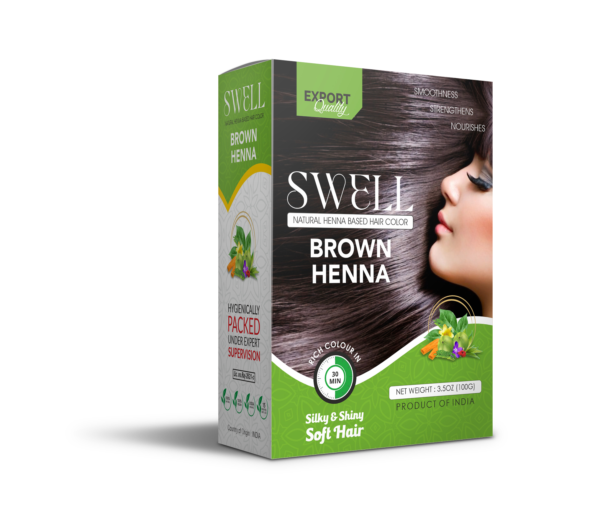 Swell Henna Based Hair Color Brown