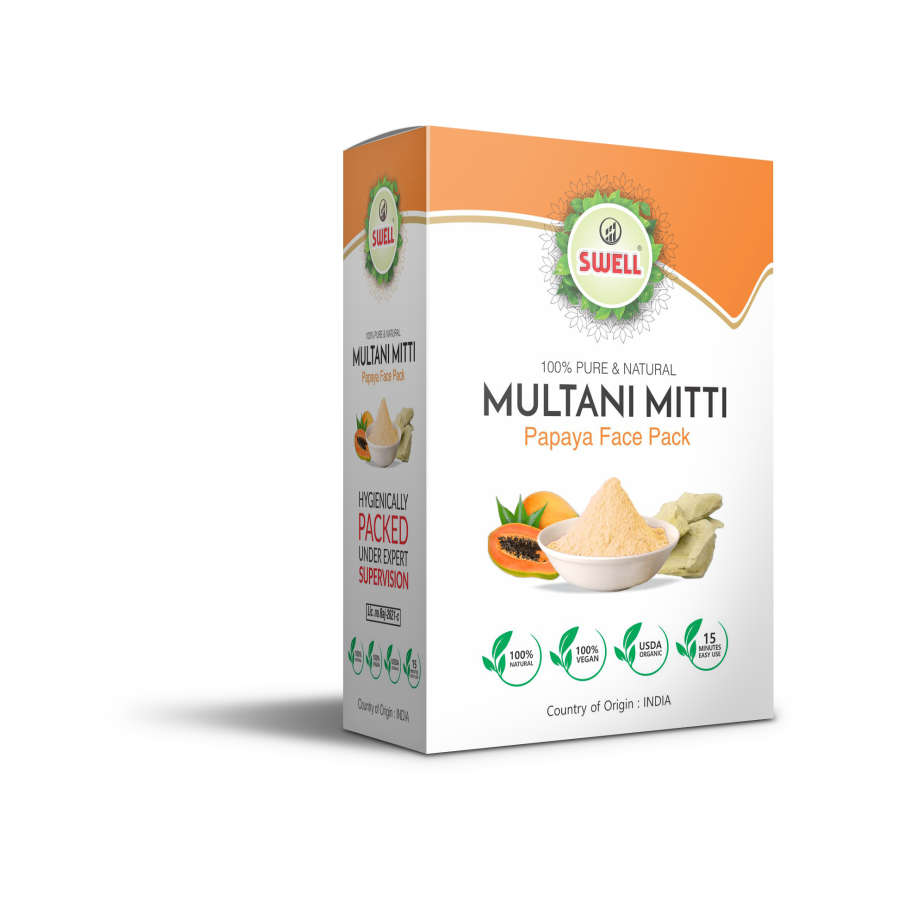 Swell Papaya Multani Mitti Face Pack
